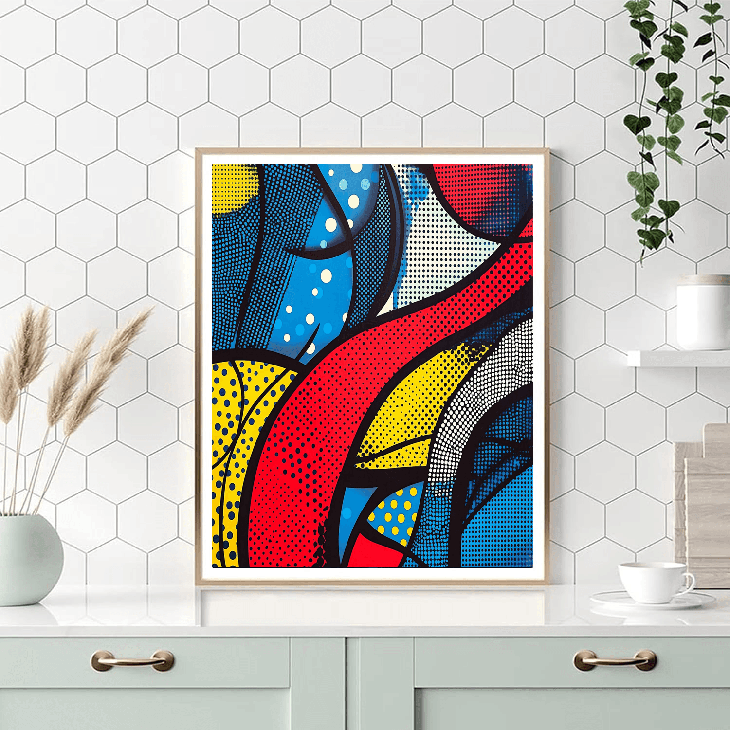 Roy Lichtenstein Inspired Patterned Expressions  Paint By Numbers