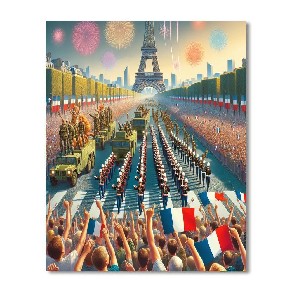 La Fête Nationale - France Paint By Numbers Art