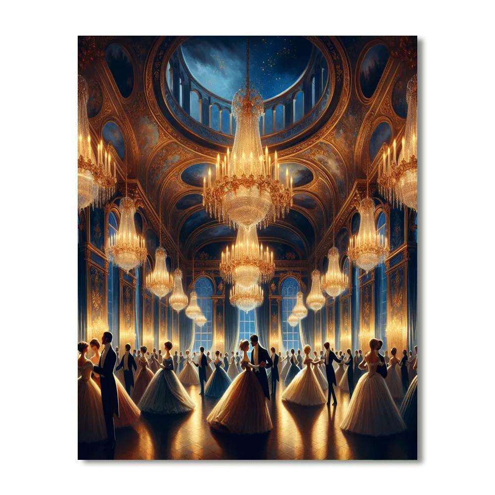 Belle's Enchanted Evening Painting Number Kit