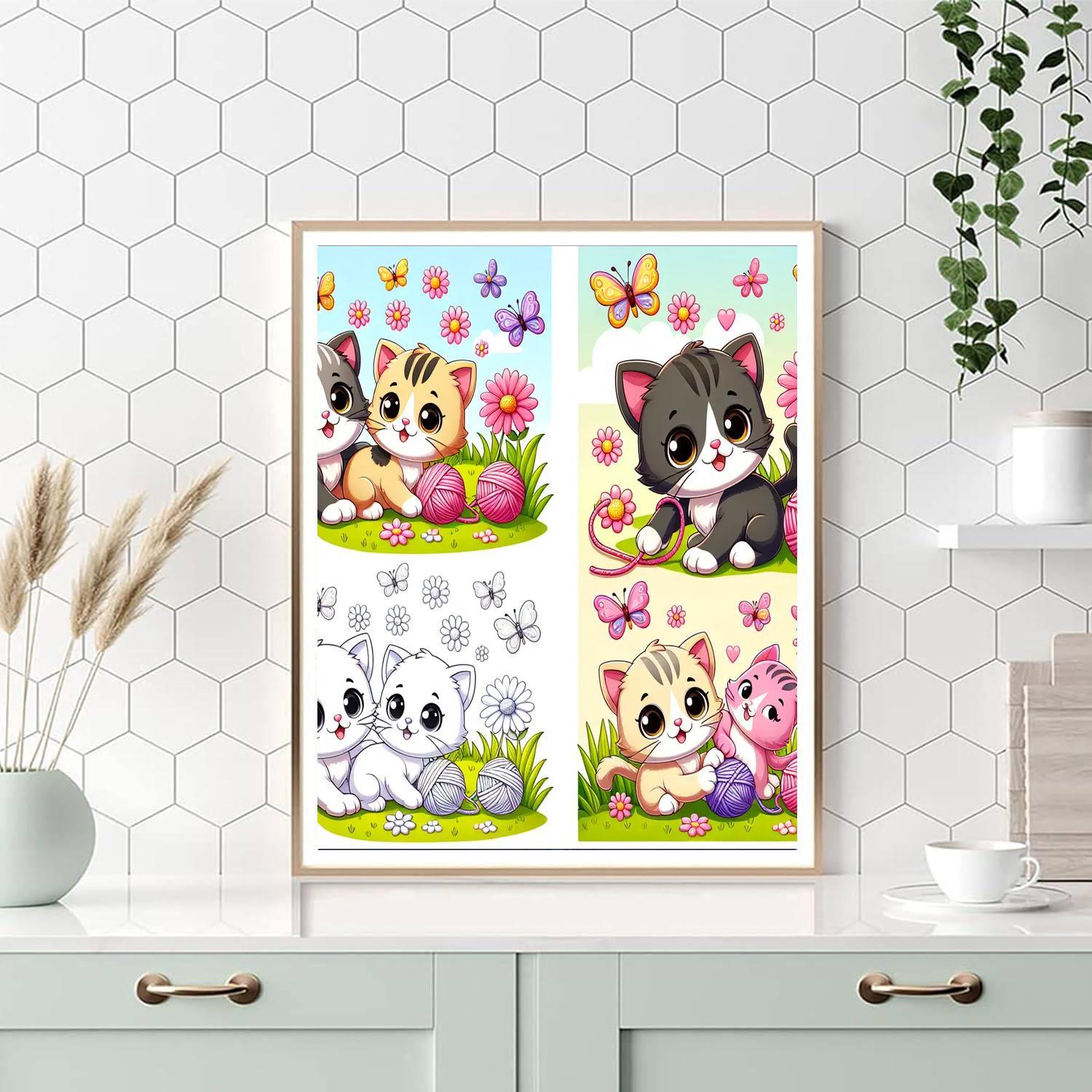 Purr-fect Kitten Adventures Paint By Color