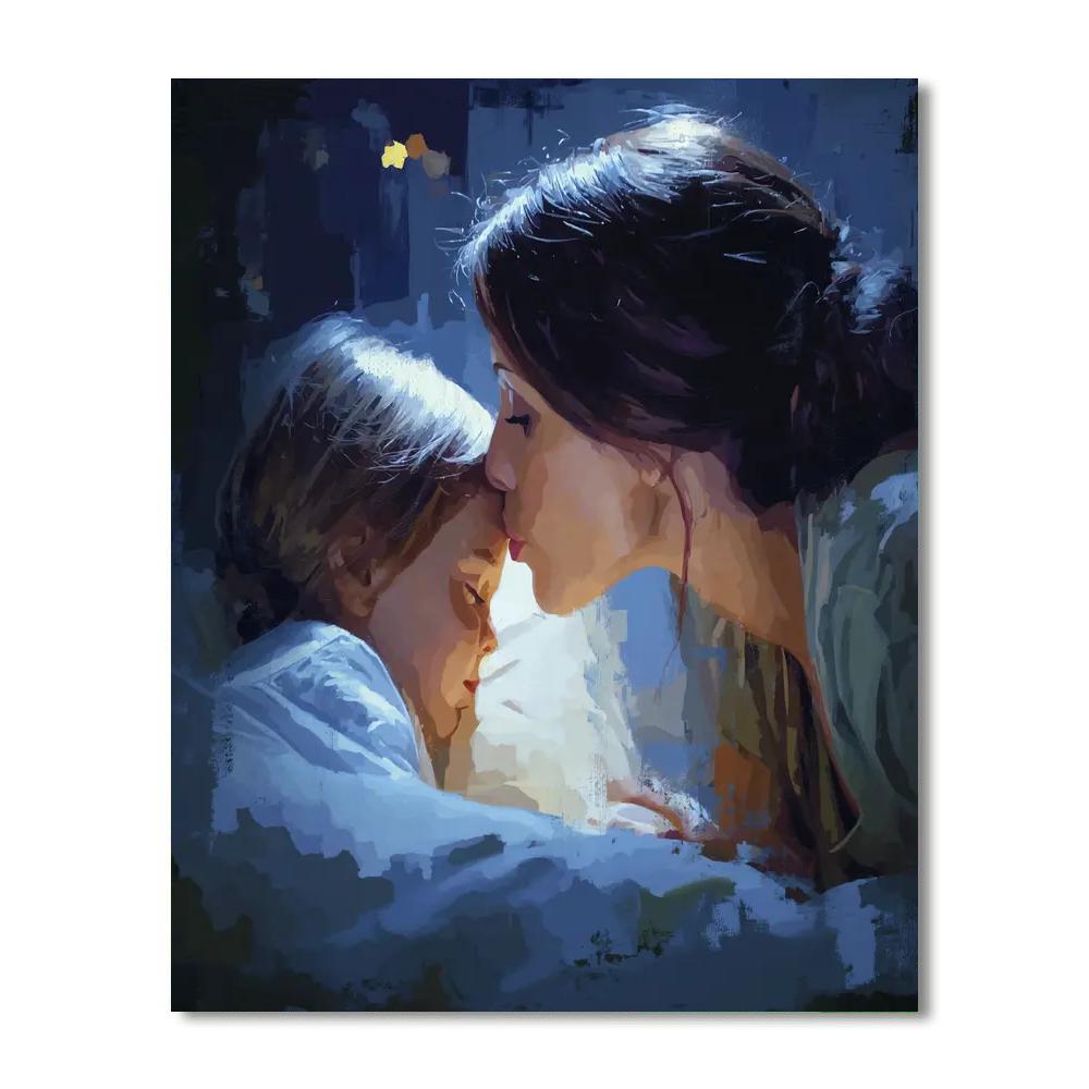 A Soft Kiss Goodnight Numbered Painting Kits