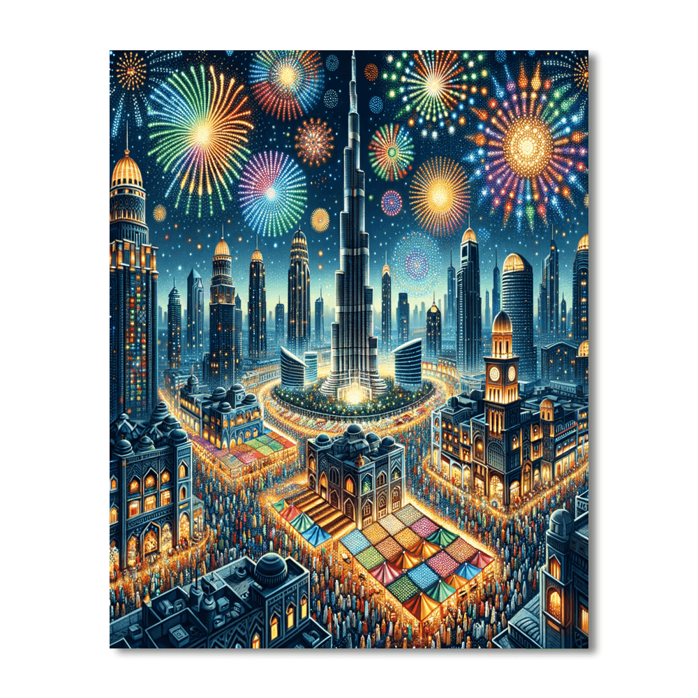 Eid Festival - Dubai Paint By Numbers