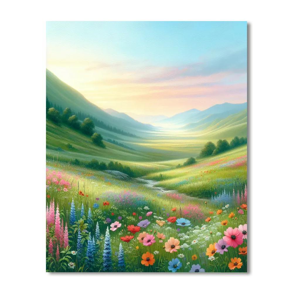Mystical Meadow Morning Numbered Painting Kits