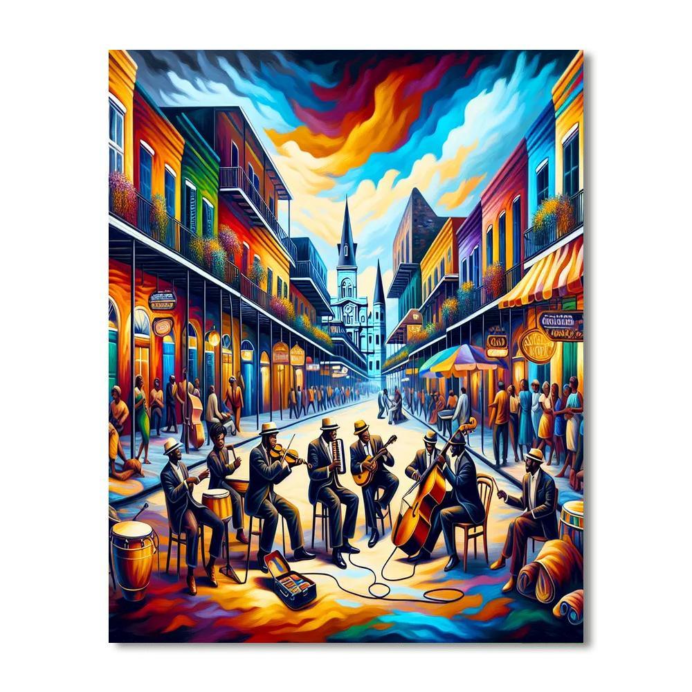 Orleans Jazz Serenade DIY Paint By Numbers