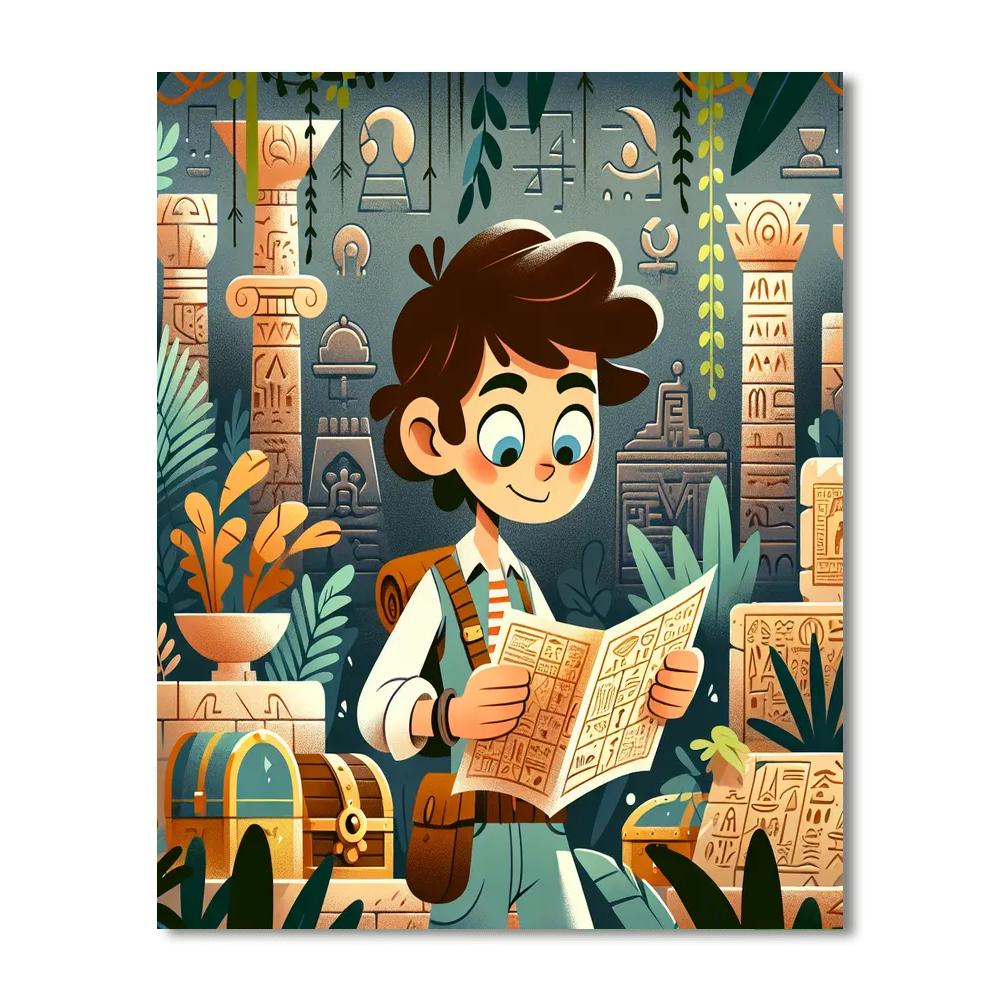 Mystery Of The Lost Treasure Number Painting