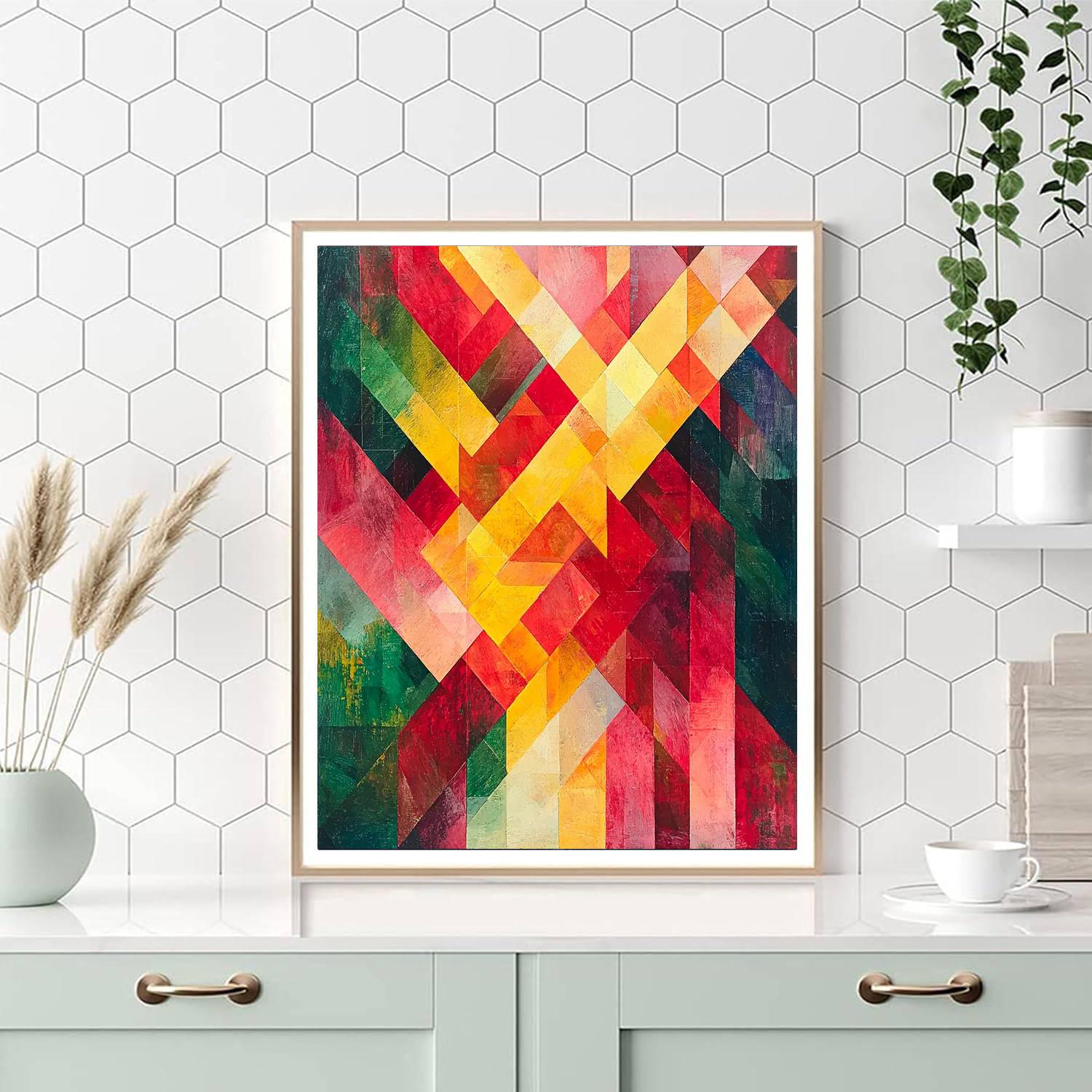 Paul Cézanne Inspired Whimsical Fragments  Paint By Numbers Kits