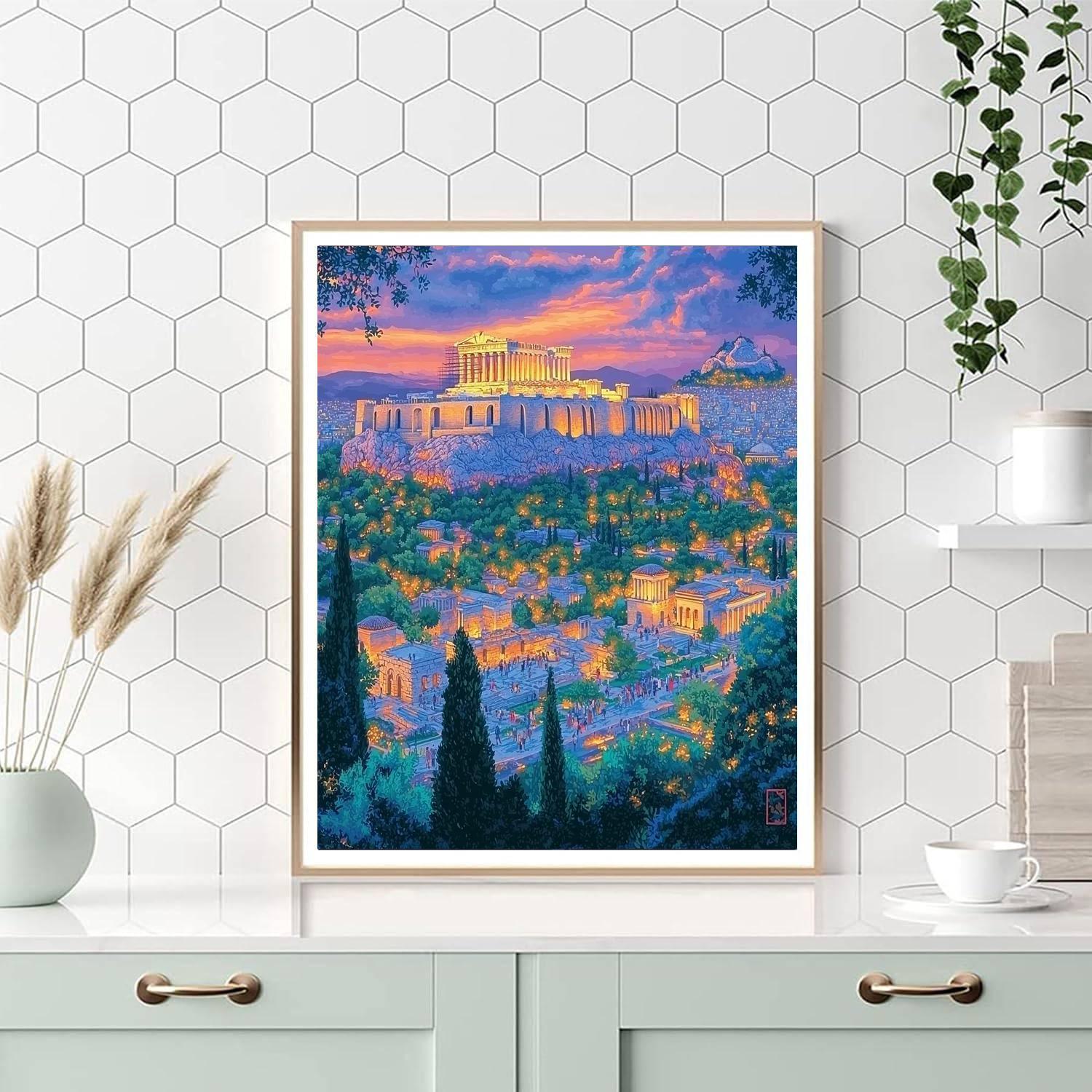 The Acropolis - Greece Paint By Number