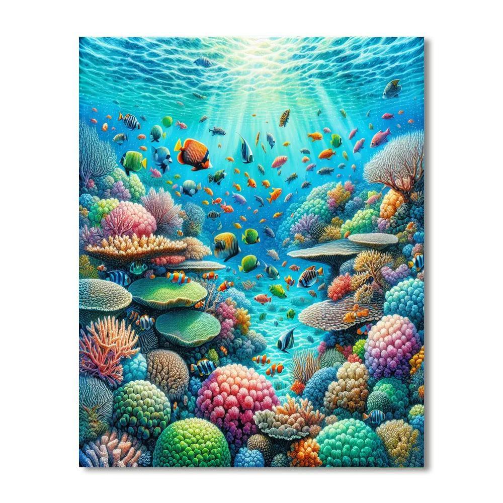 Coral Reef Odyssey Numbered Painting Kits