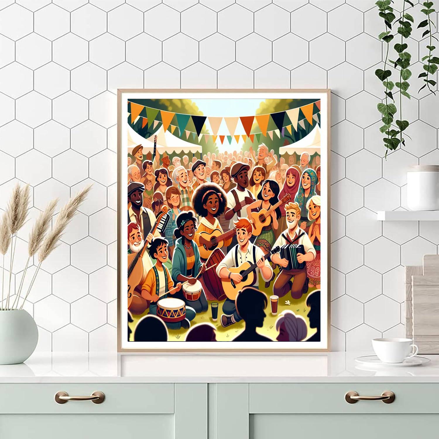 Celtic Music Festival - Ireland Paint By Color