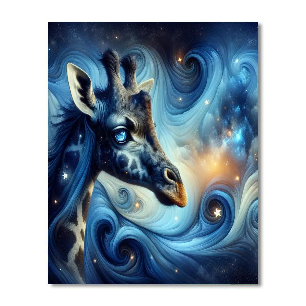 Celestial Giraffe Vision Paint By Numbers Kits