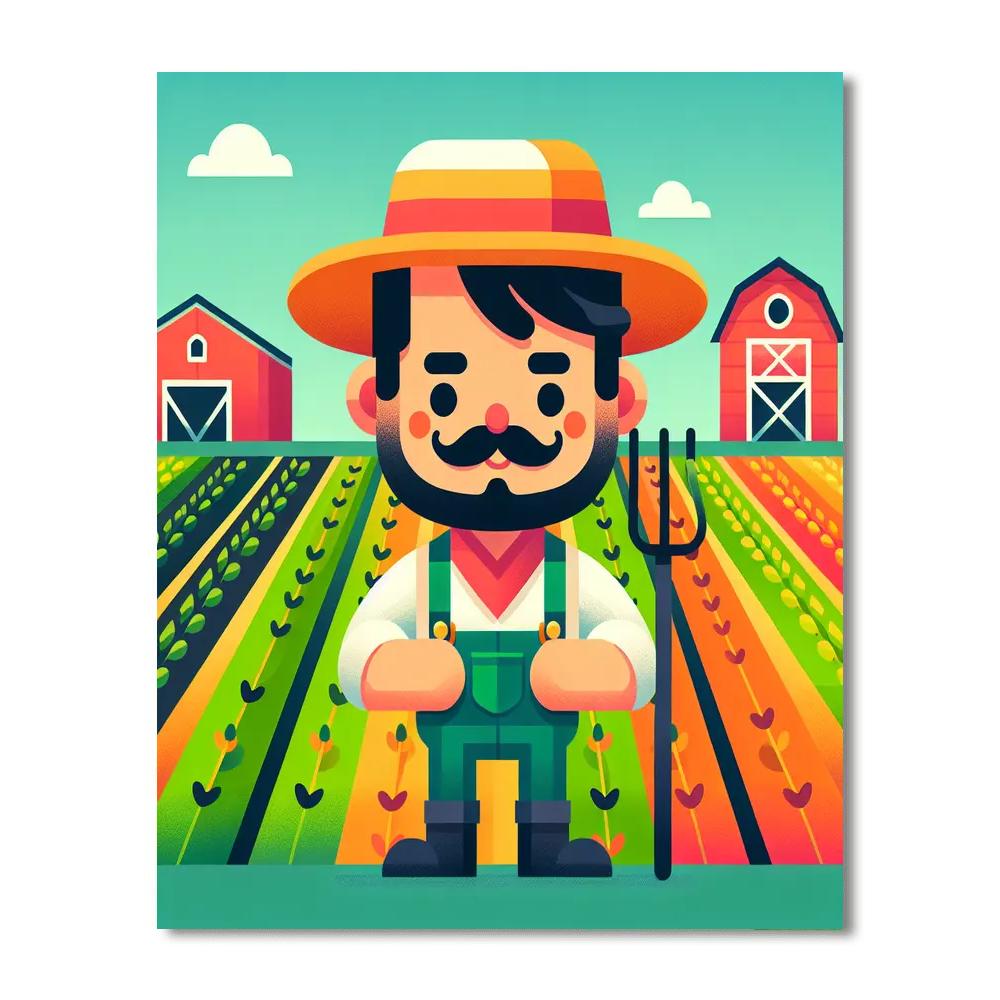 Friendly Farmer Numbered Painting Kits