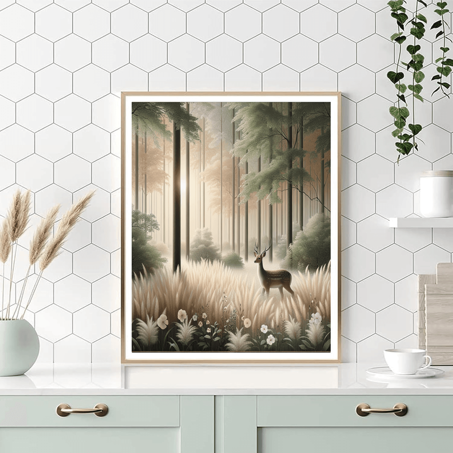 Gentle Deer At Dawn Paint By Number