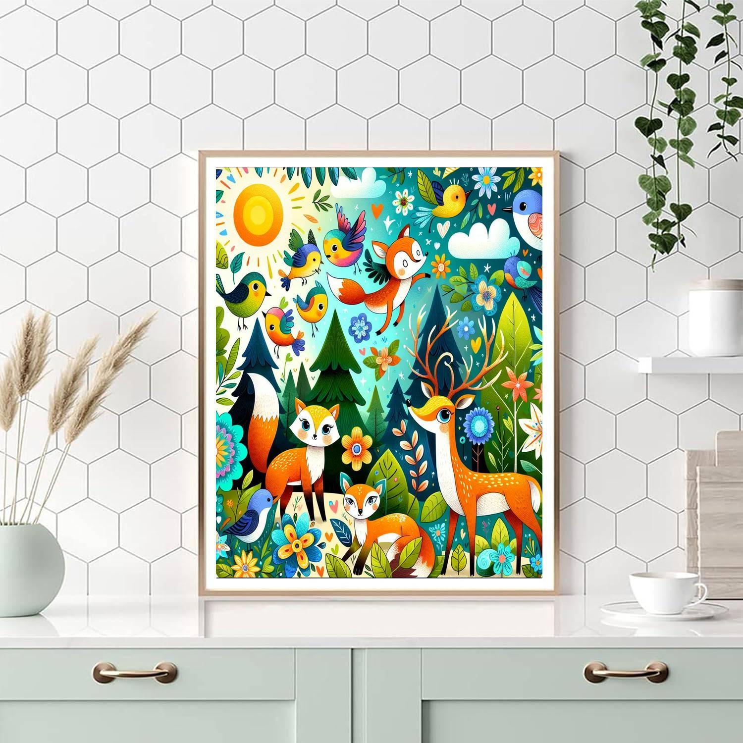 Whimsical Wildlife Wonders Paint By Number