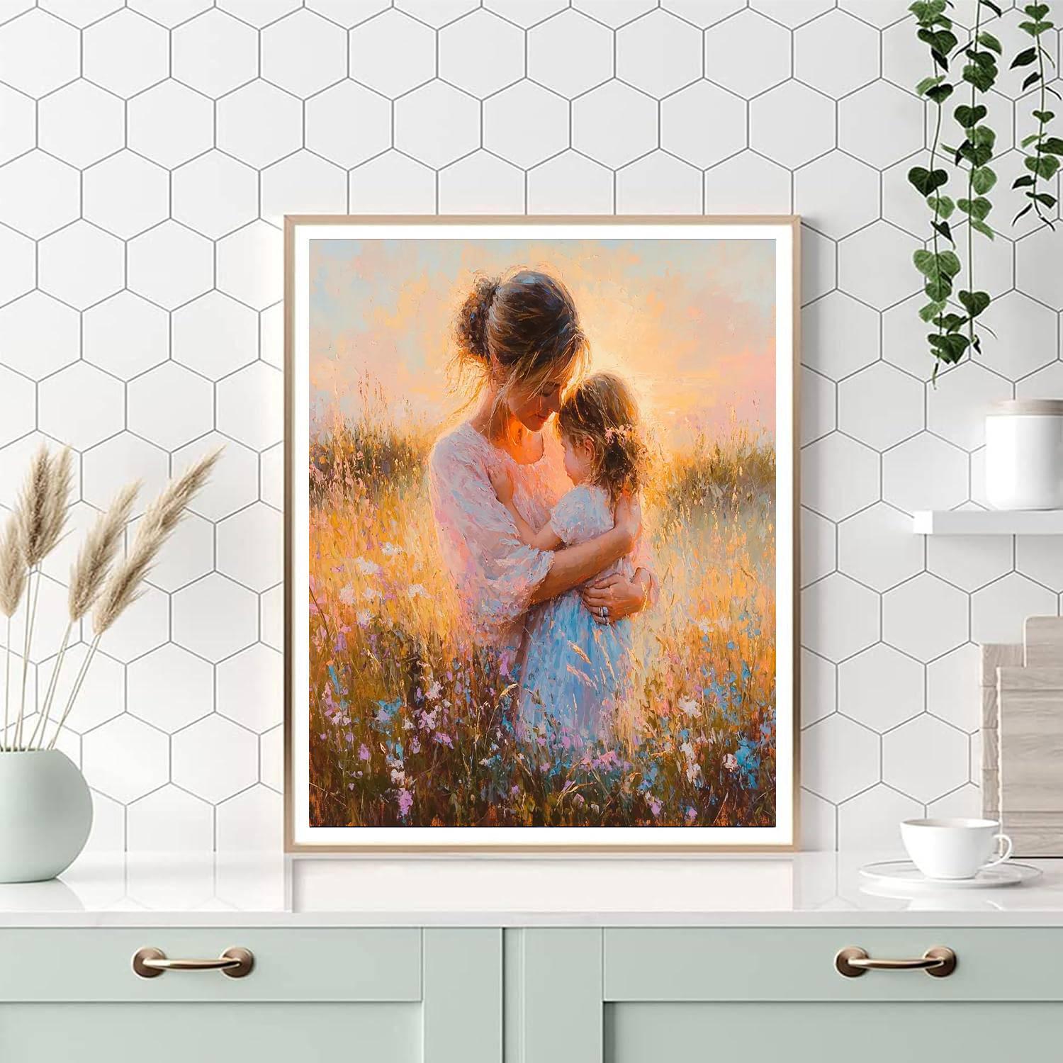 Forever In Her Heart Number Painting