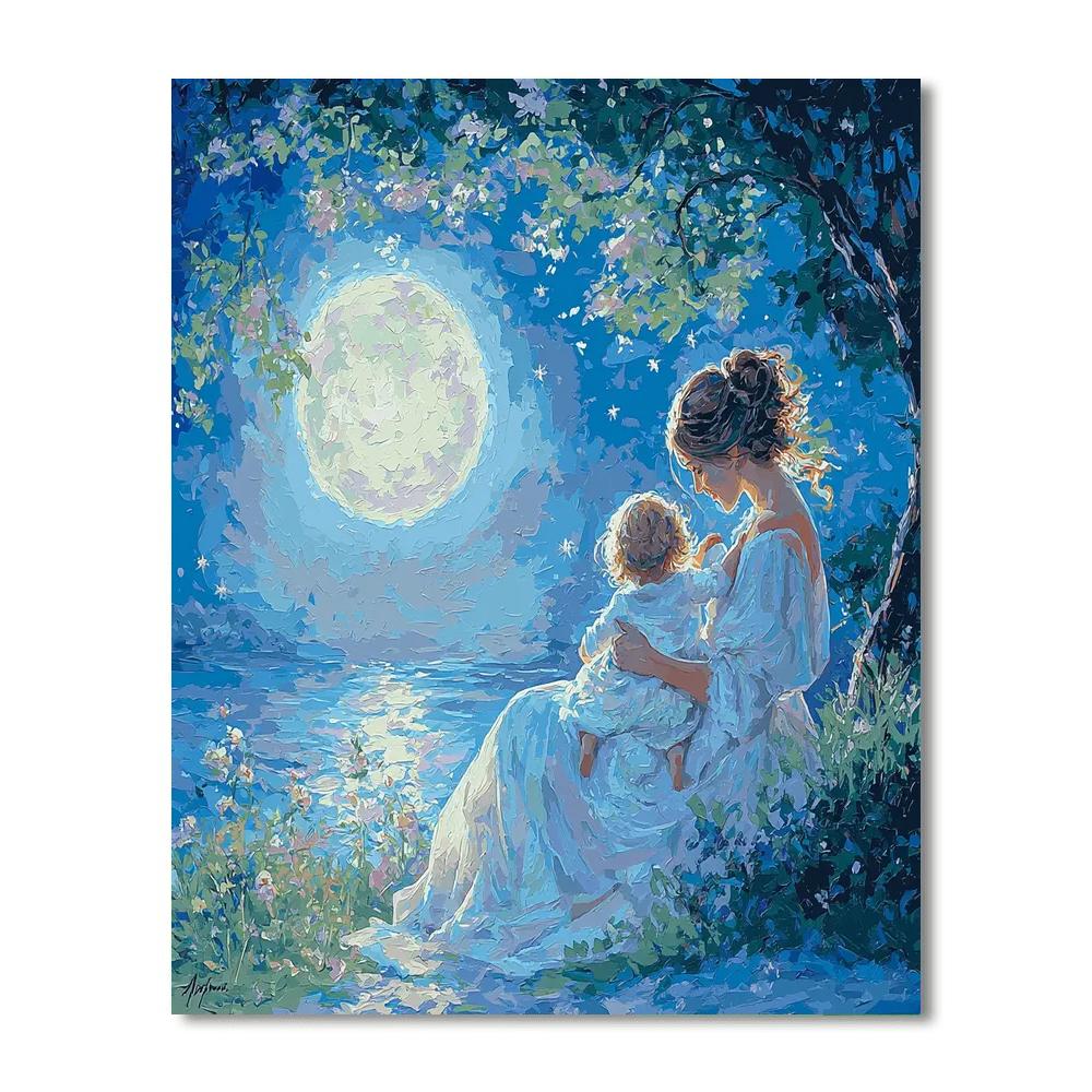 Moonlit Lullaby Number Painting