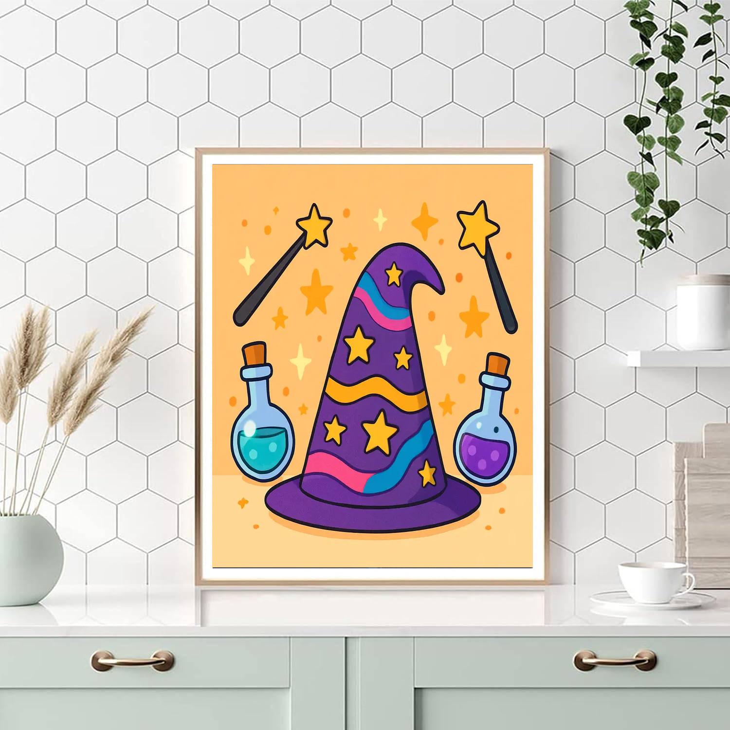 Magic Wizard Hat Numbered Painting Kits