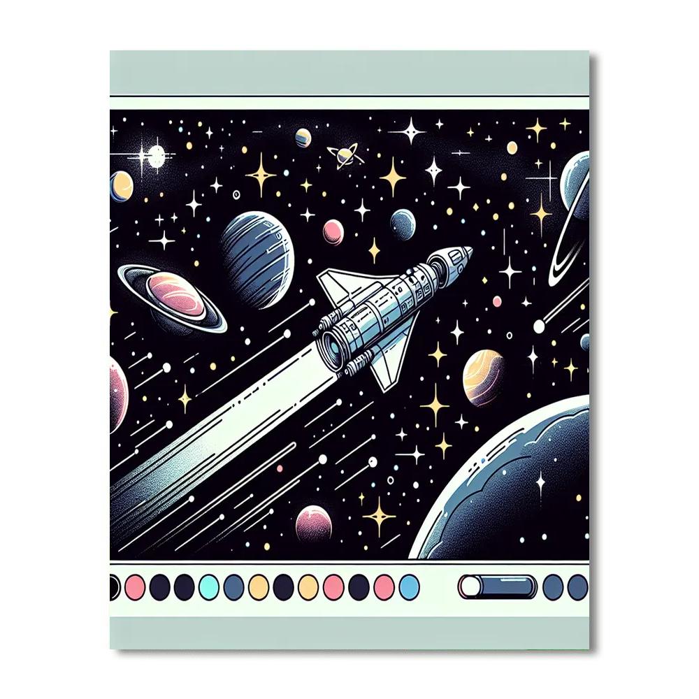 Galaxy Adventure Voyage Paint By Number