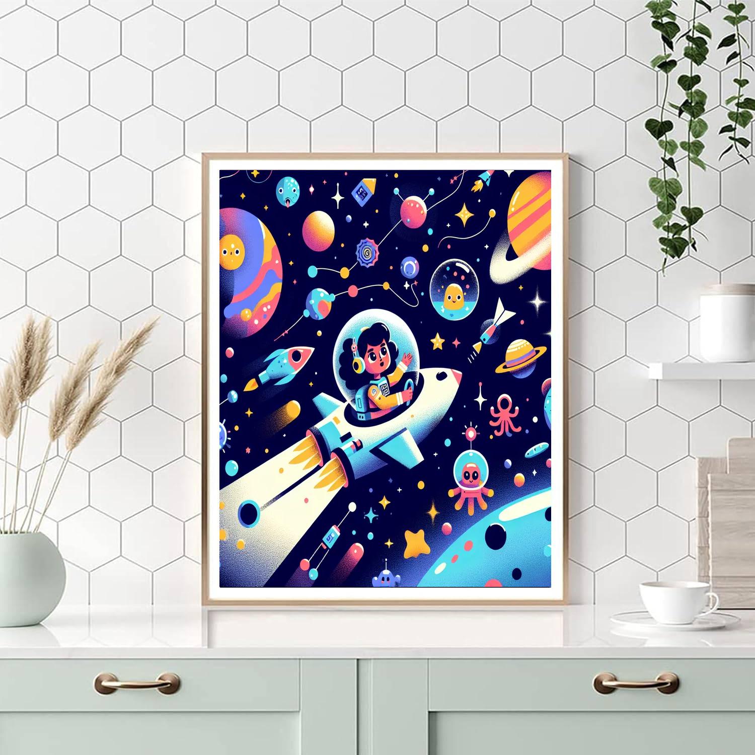 Galaxy Adventure Odyssey Painting Number Kit
