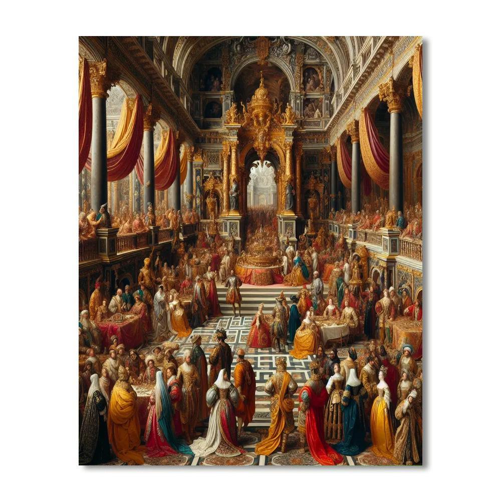 Elegant Baroque Court Paint By Numbers Kits