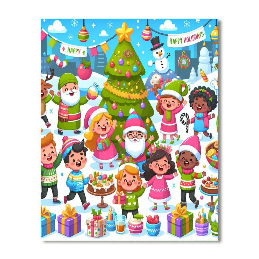 Whimsical Holiday Joys Paint By Numbers Kits
