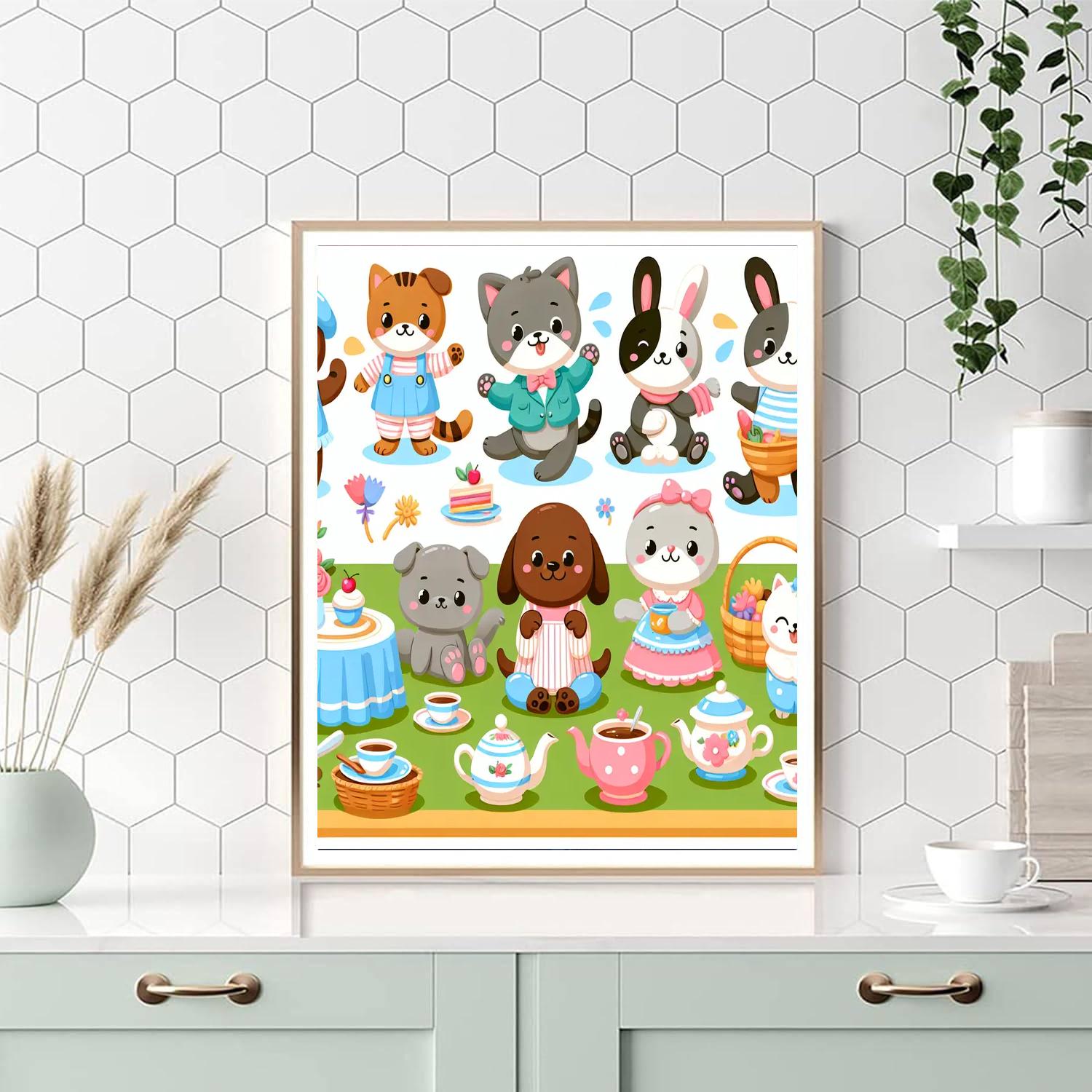 Funny Pet Adventures Painting Number Kit
