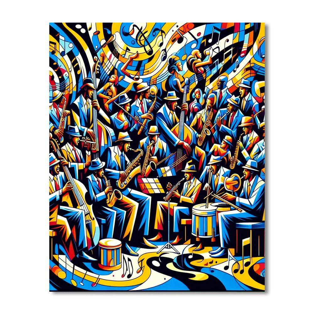 Jazz Rhythm In Color DIY Paint By Numbers