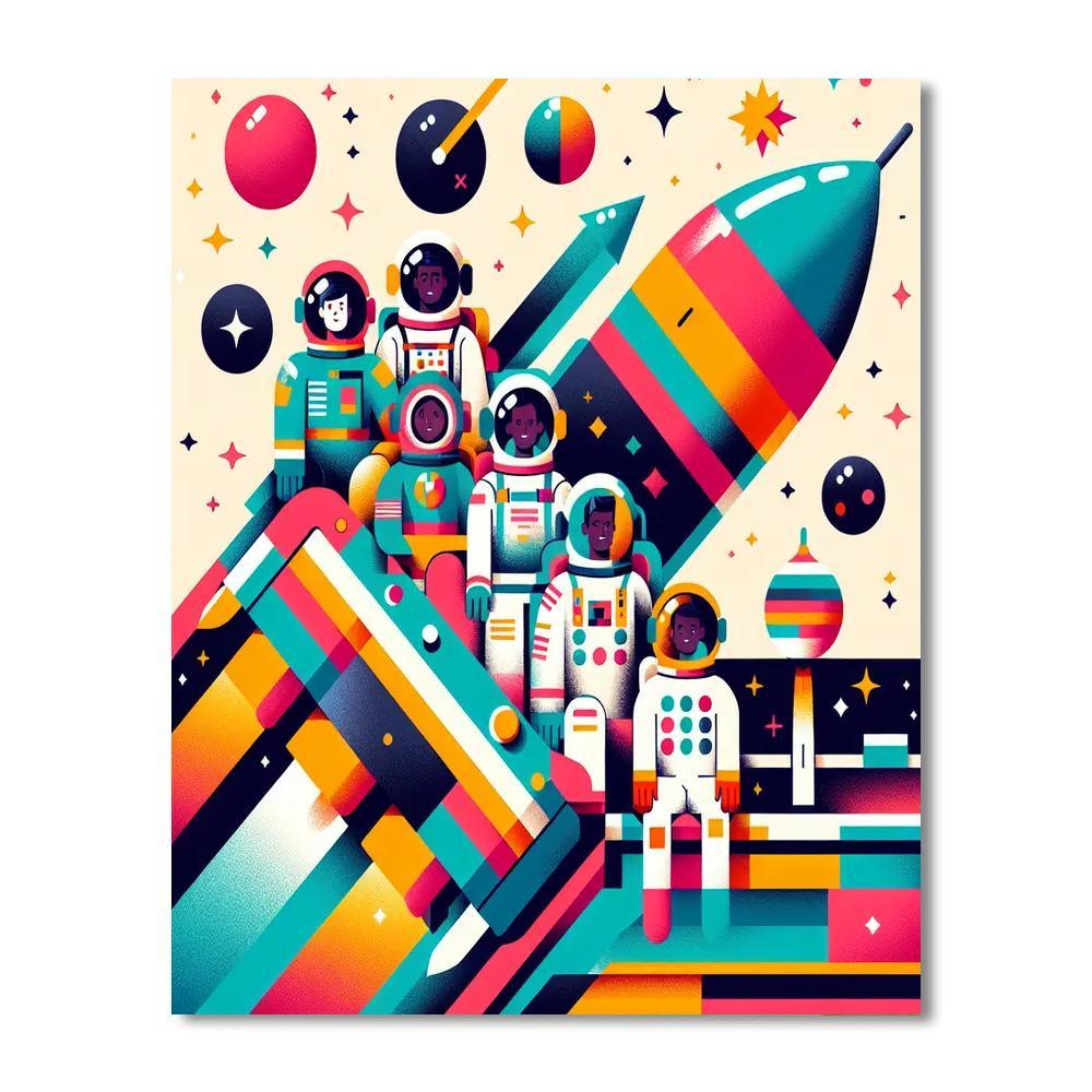 Galactic Discovery Mission Paint By Color