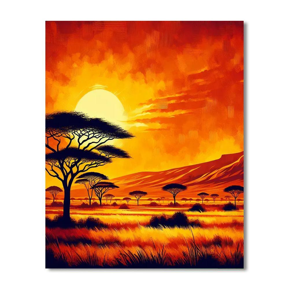 Wild Savanna Numbered Painting Kits