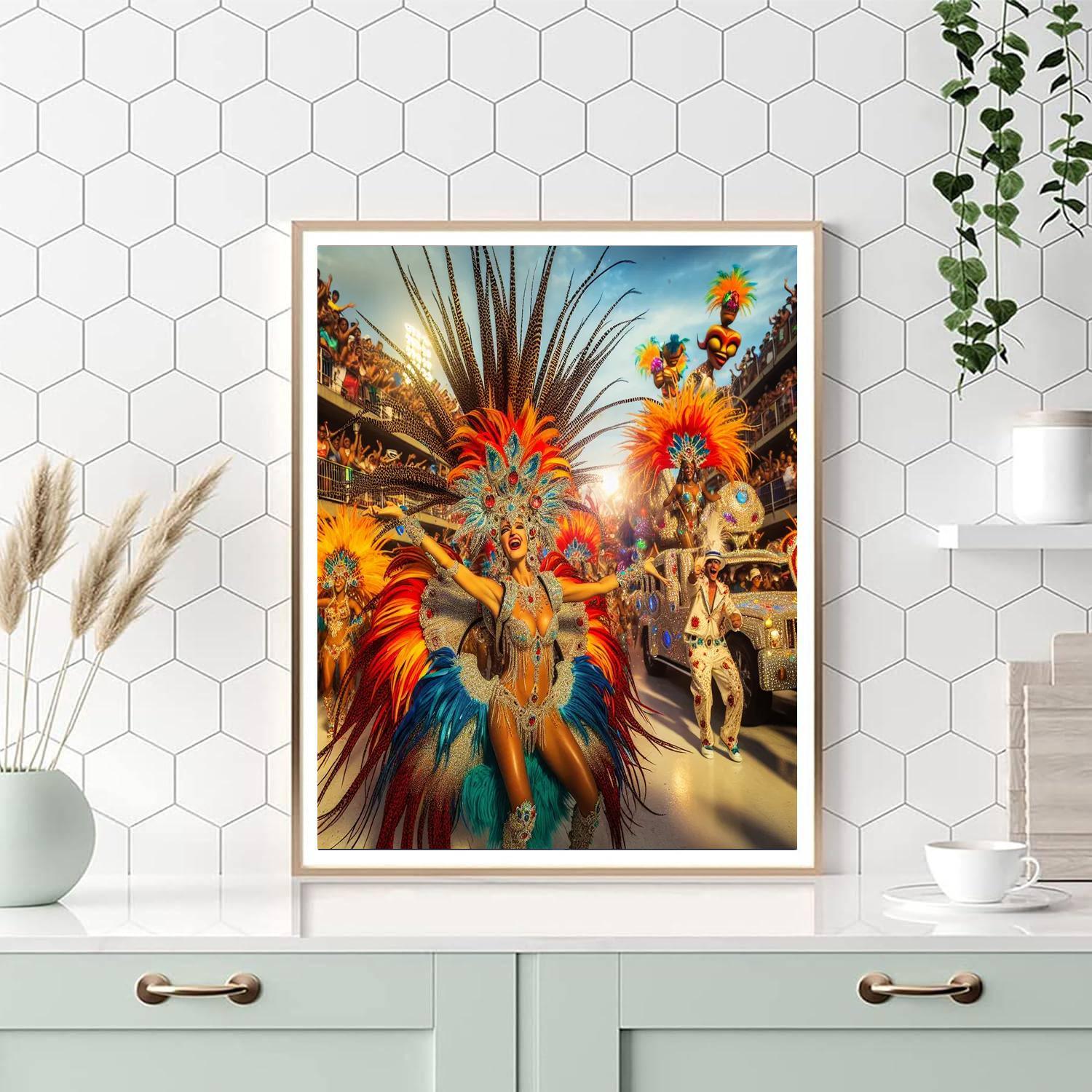 Carnival In Rio De Janeiro - Brazil Paint By Numbers Art