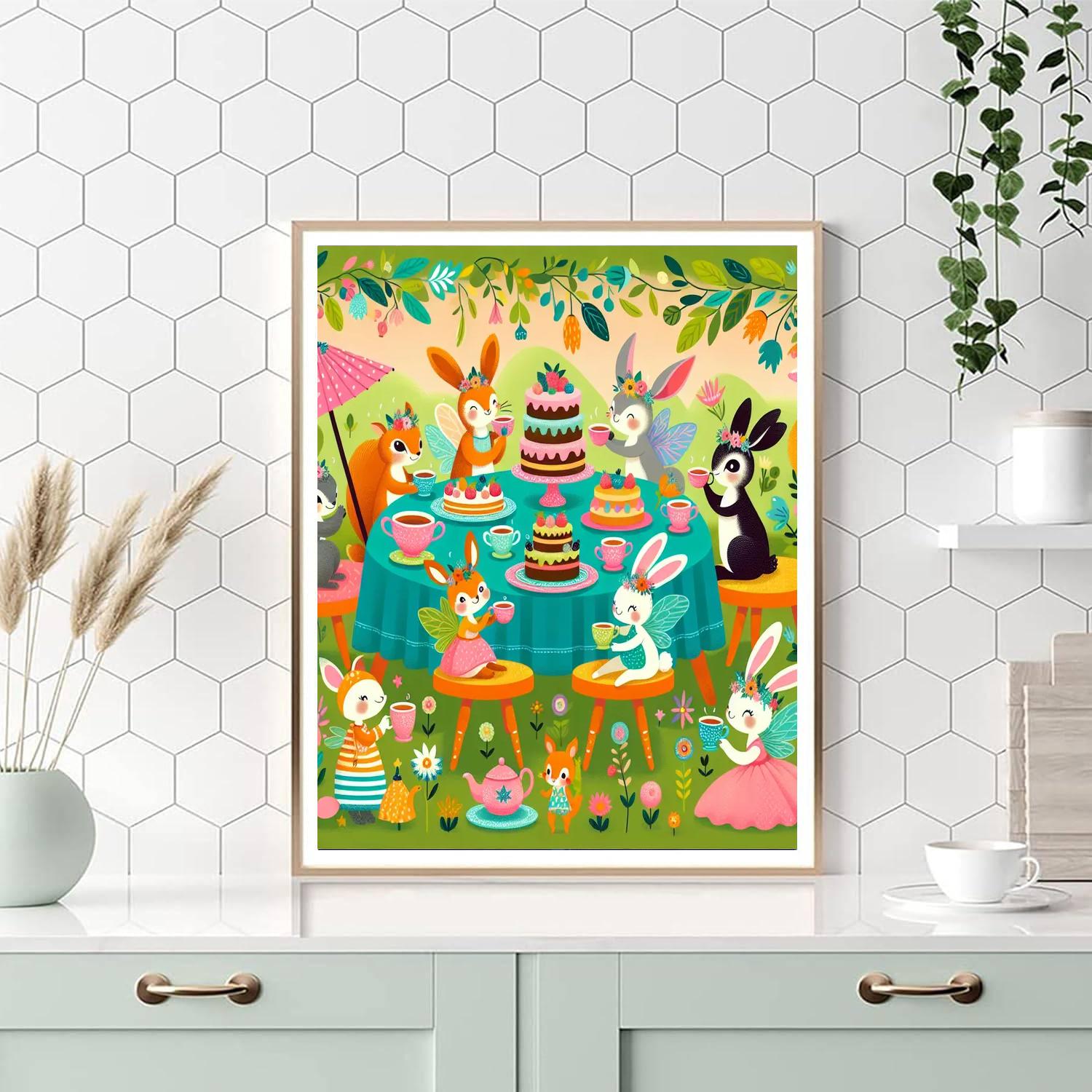 Magic Garden Tea Party Paint By Numbers