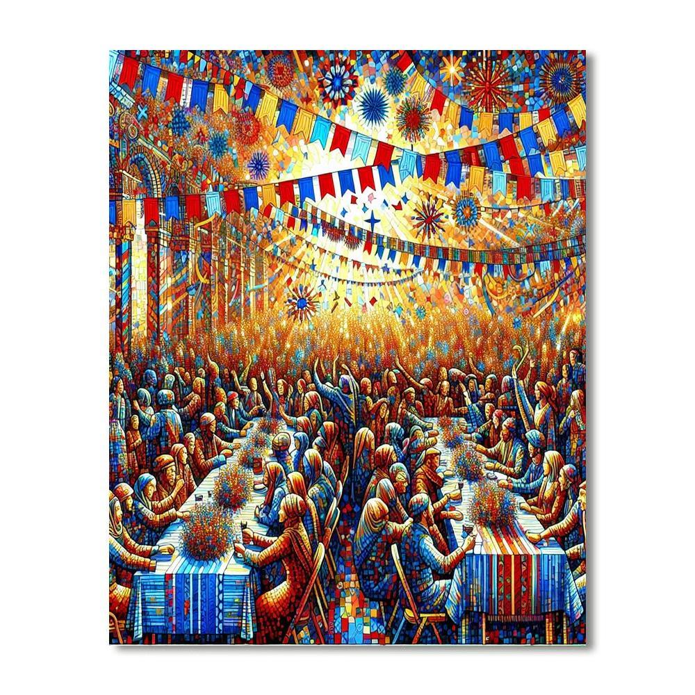Vibrant Festival Painting By Numbers Kit