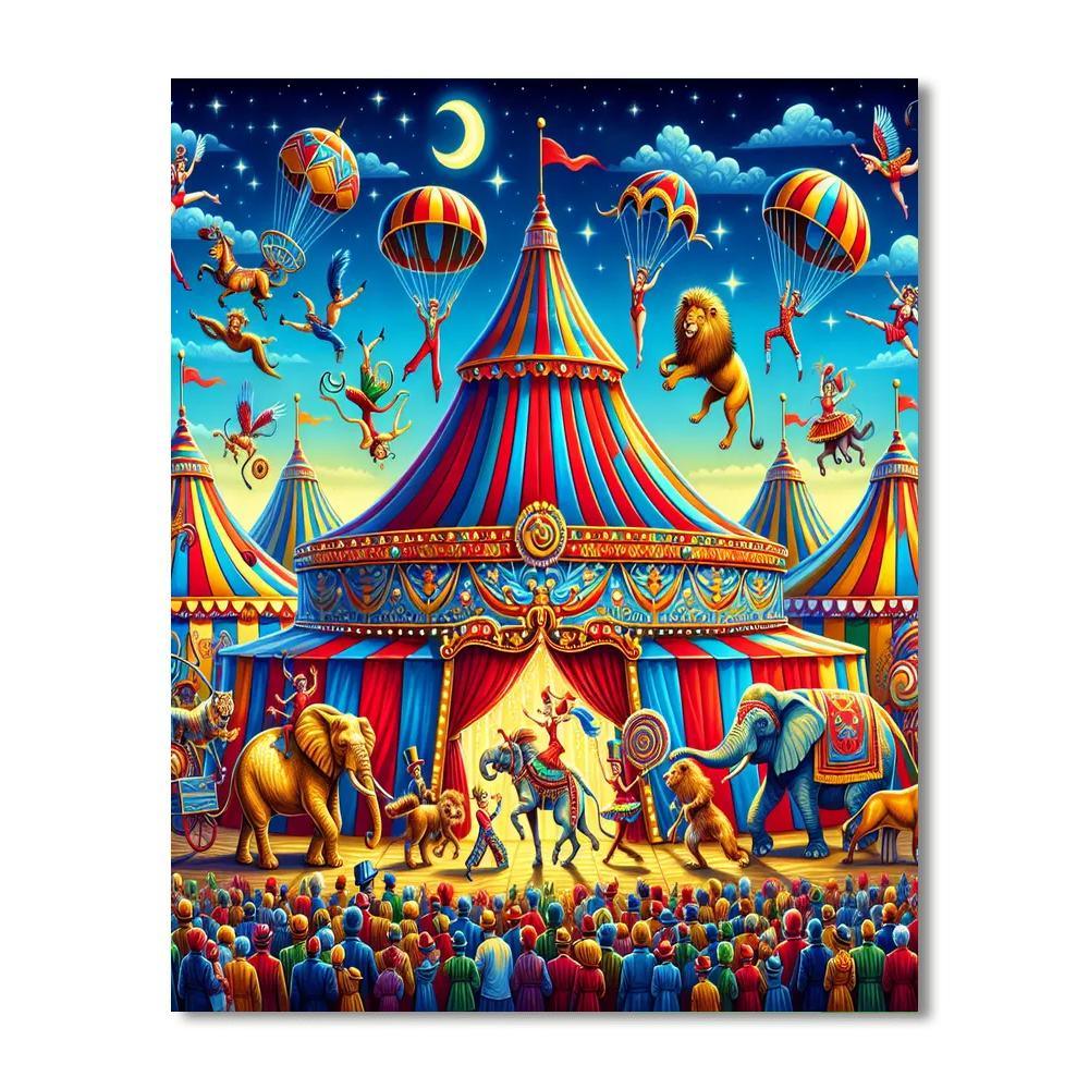 Vivid Circus Extravaganza DIY Paint By Numbers