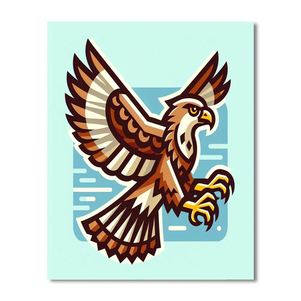 Heroic Hawk Paint By Numbers Art