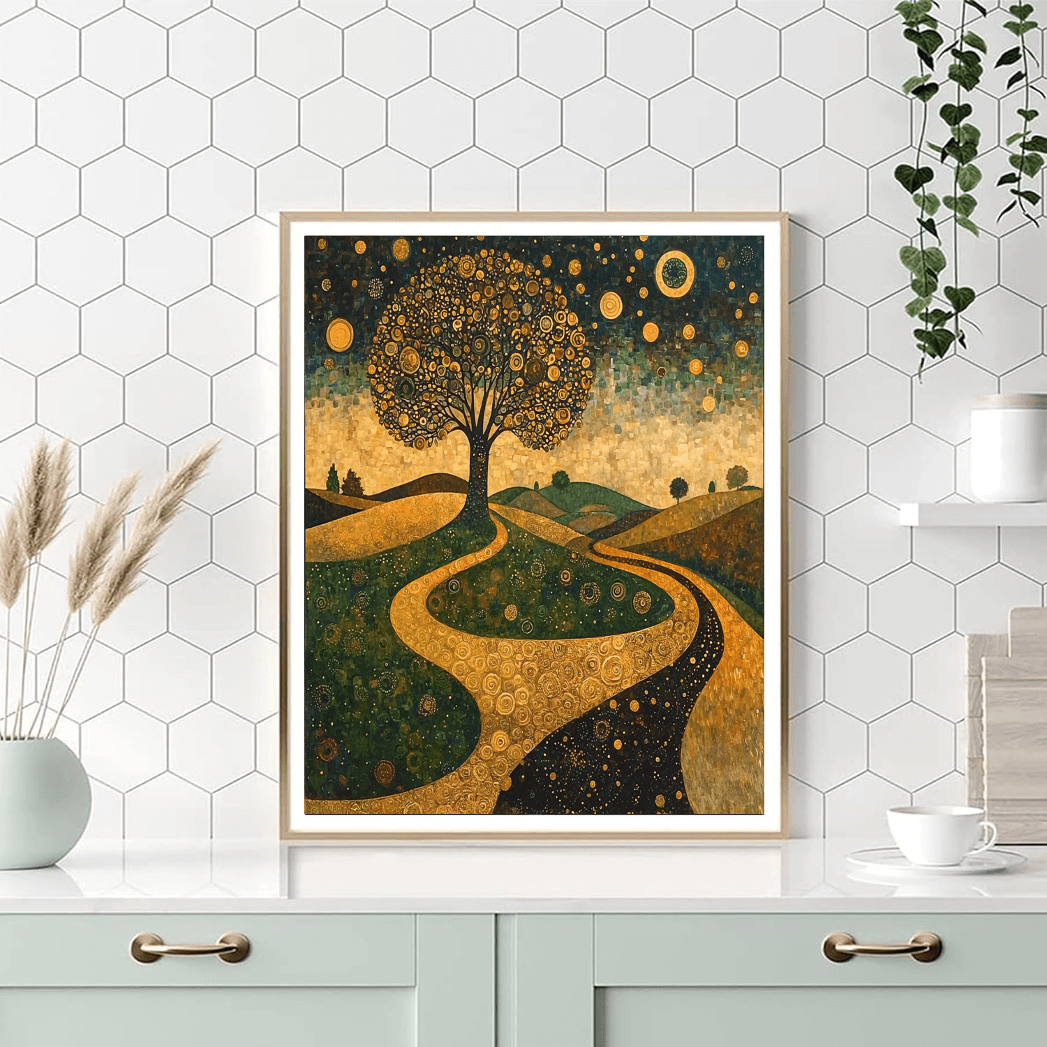 Gustav Klimt Inspired Serenade Of The Seasons  Painting By Numbers Kit