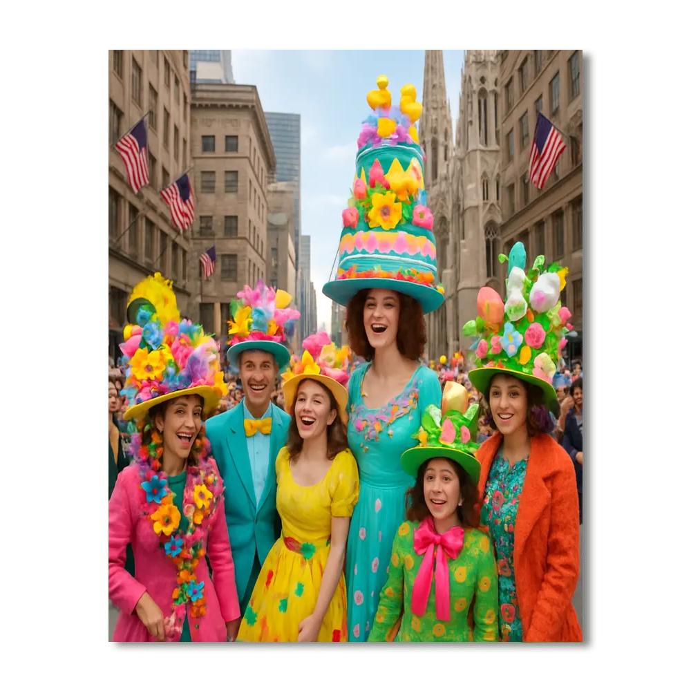 Easter Parade - New York City, Usa DIY Paint By Numbers