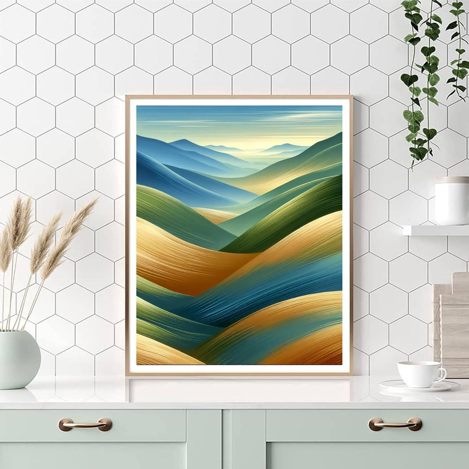 Rolling Hills Tranquility Paint By Number