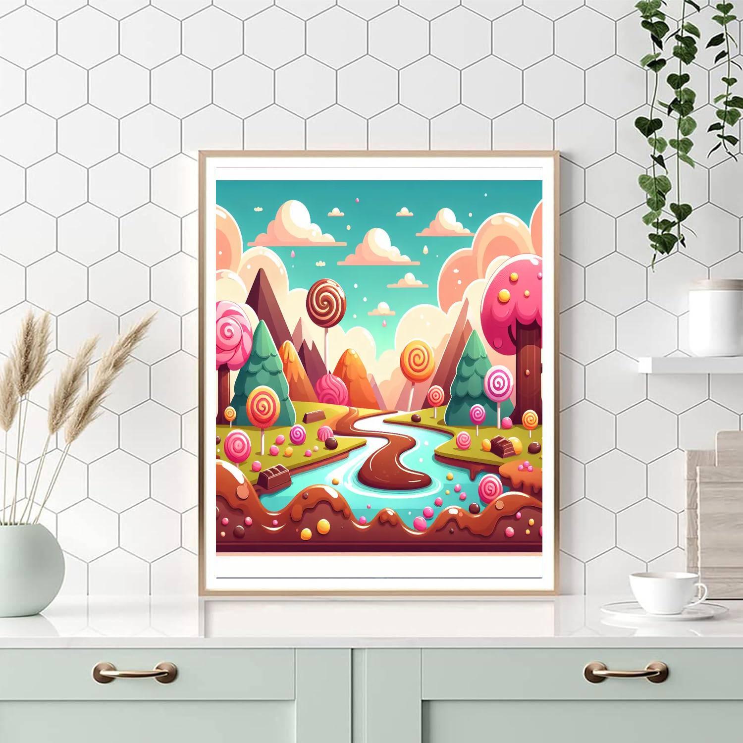 Cheery Candy Land Adventure Paint By Number