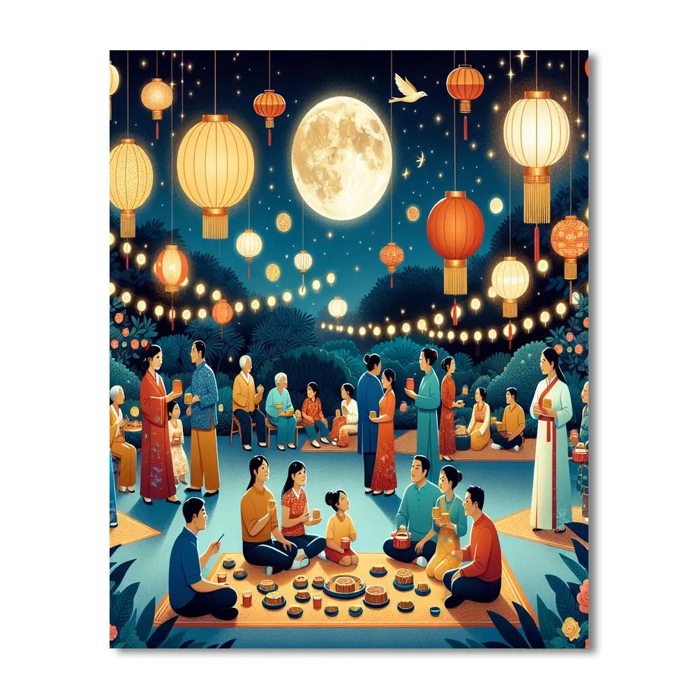 Mid-autumn Festival Paint By Color