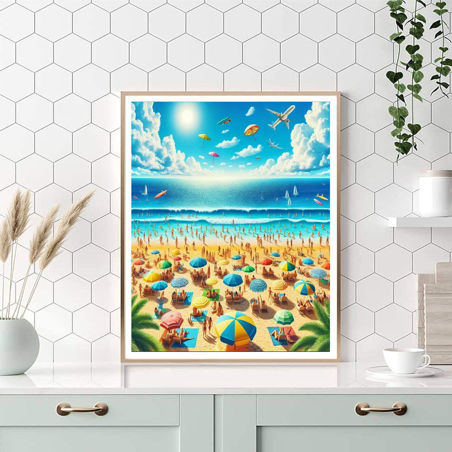 Bright Beach Days Painting By Numbers Kit