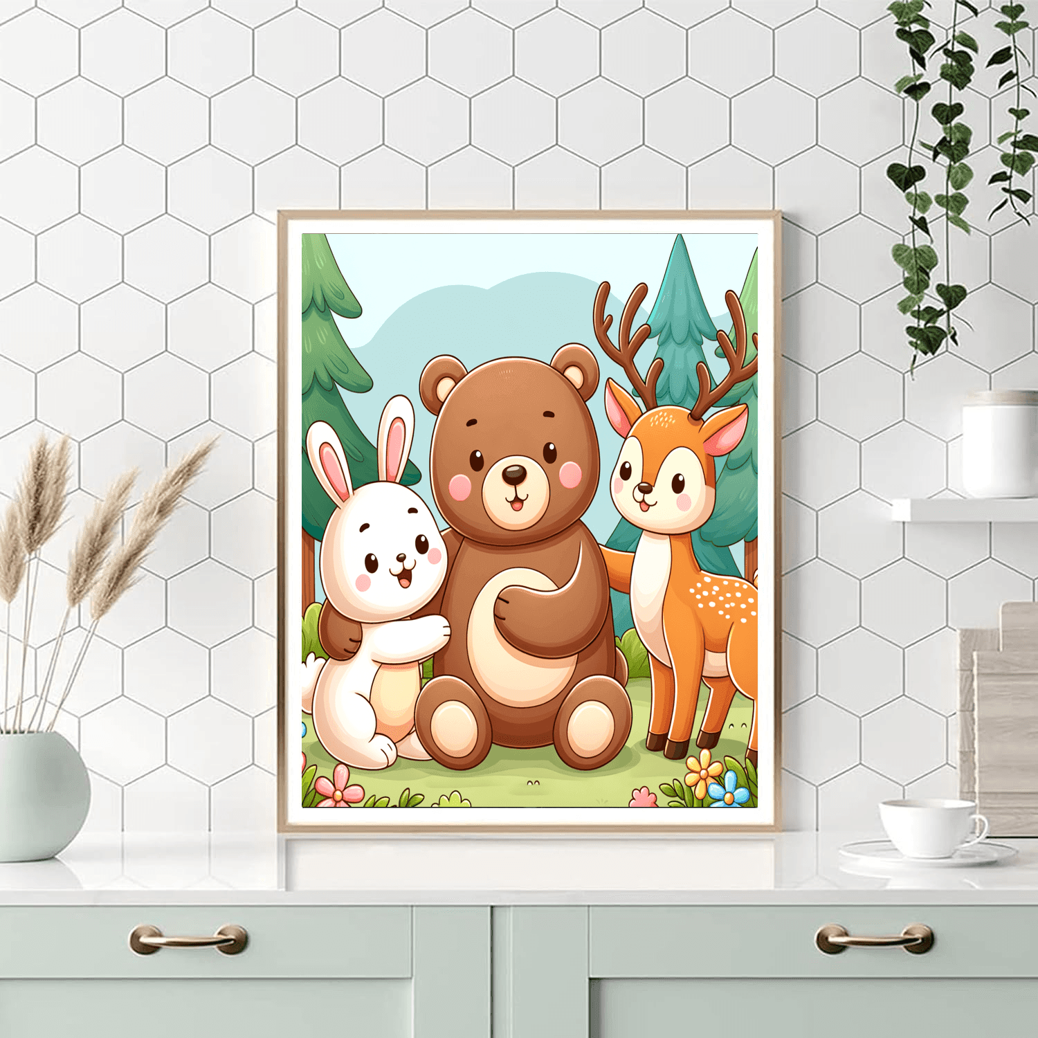 Adorable Woodland Friends Painting By Numbers Kit