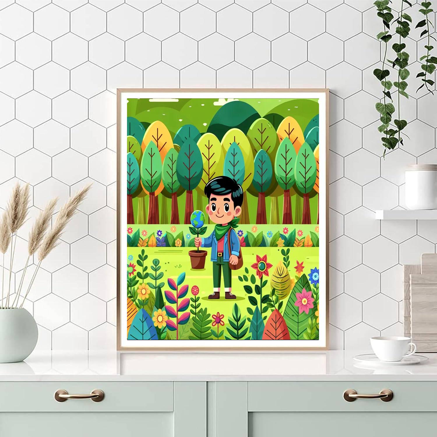 Eco Warrior Adventure Painting Number Kit