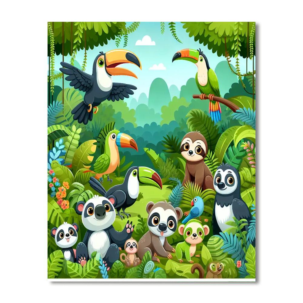 Under The Canopy Adventure DIY Paint By Numbers