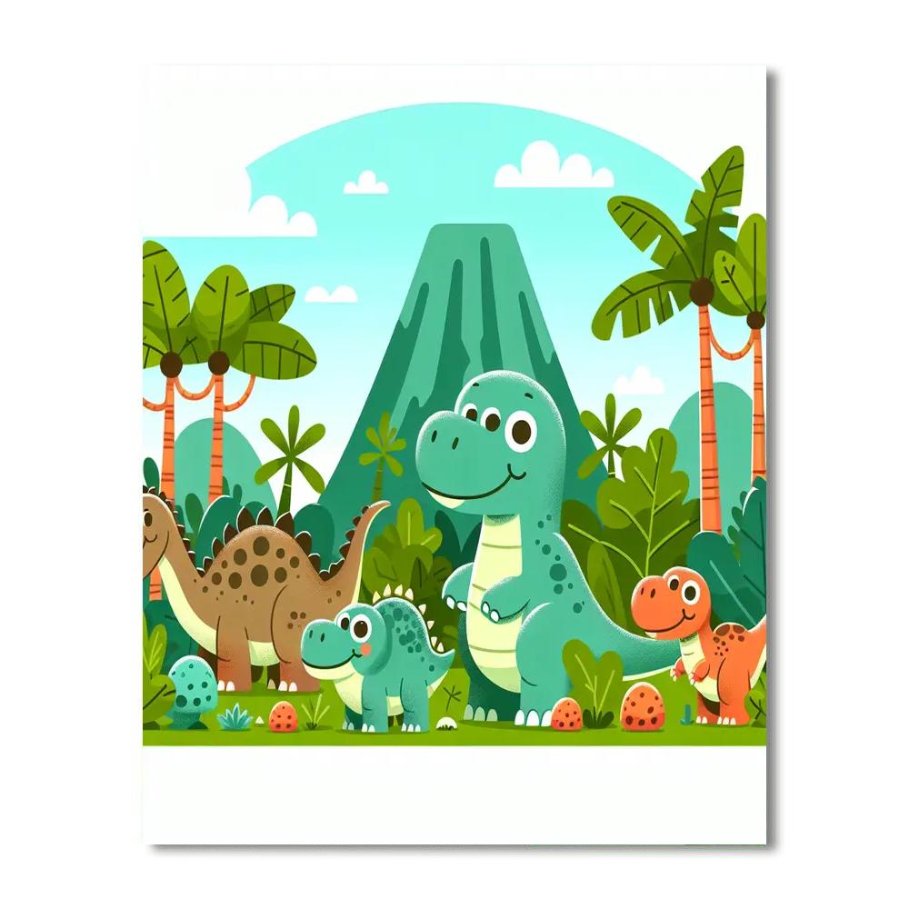 Dinosaur Explorers Club Painting By Numbers Kit