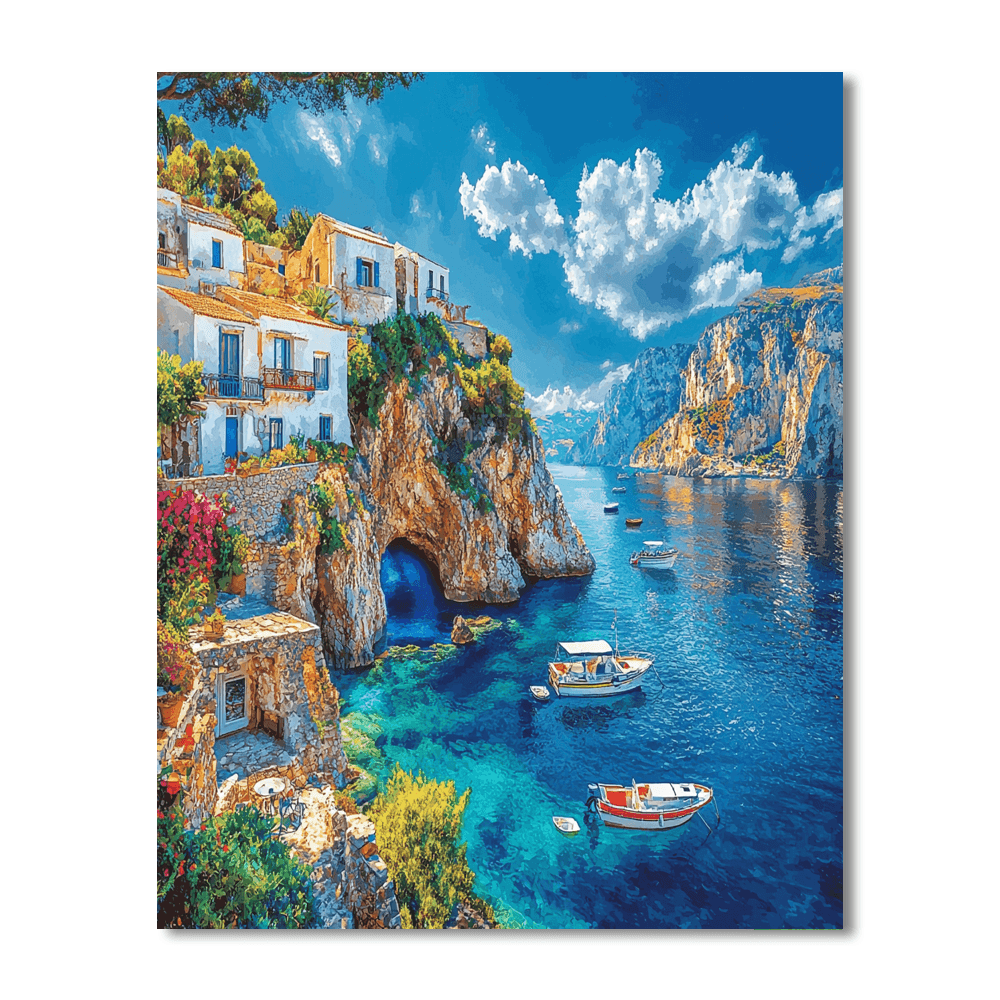 Capri Island DIY Paint By Numbers