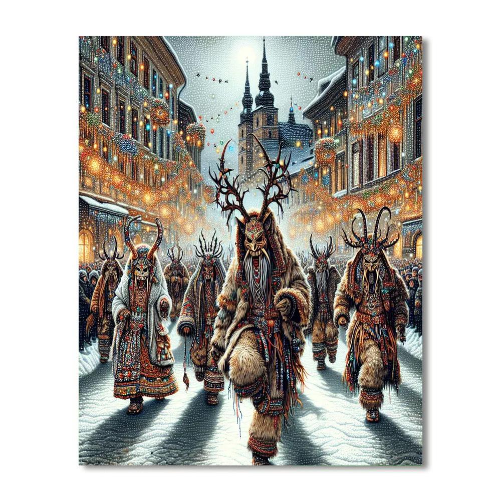 Krampus Run Paint By Numbers Kits