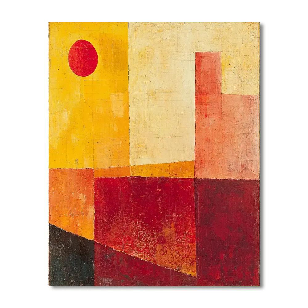 Paul Klee Inspired Balance Of Color And Form  Paint By Number