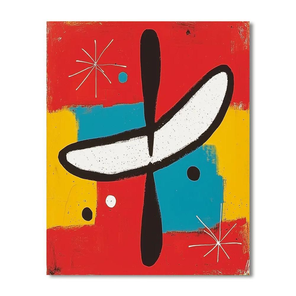 Joan Miró Inspired Eternal Play  Paint By Numbers Art