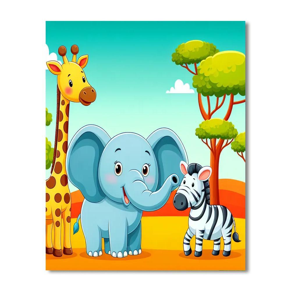 Savanna Wildlife Wonders Painting By Numbers Kit