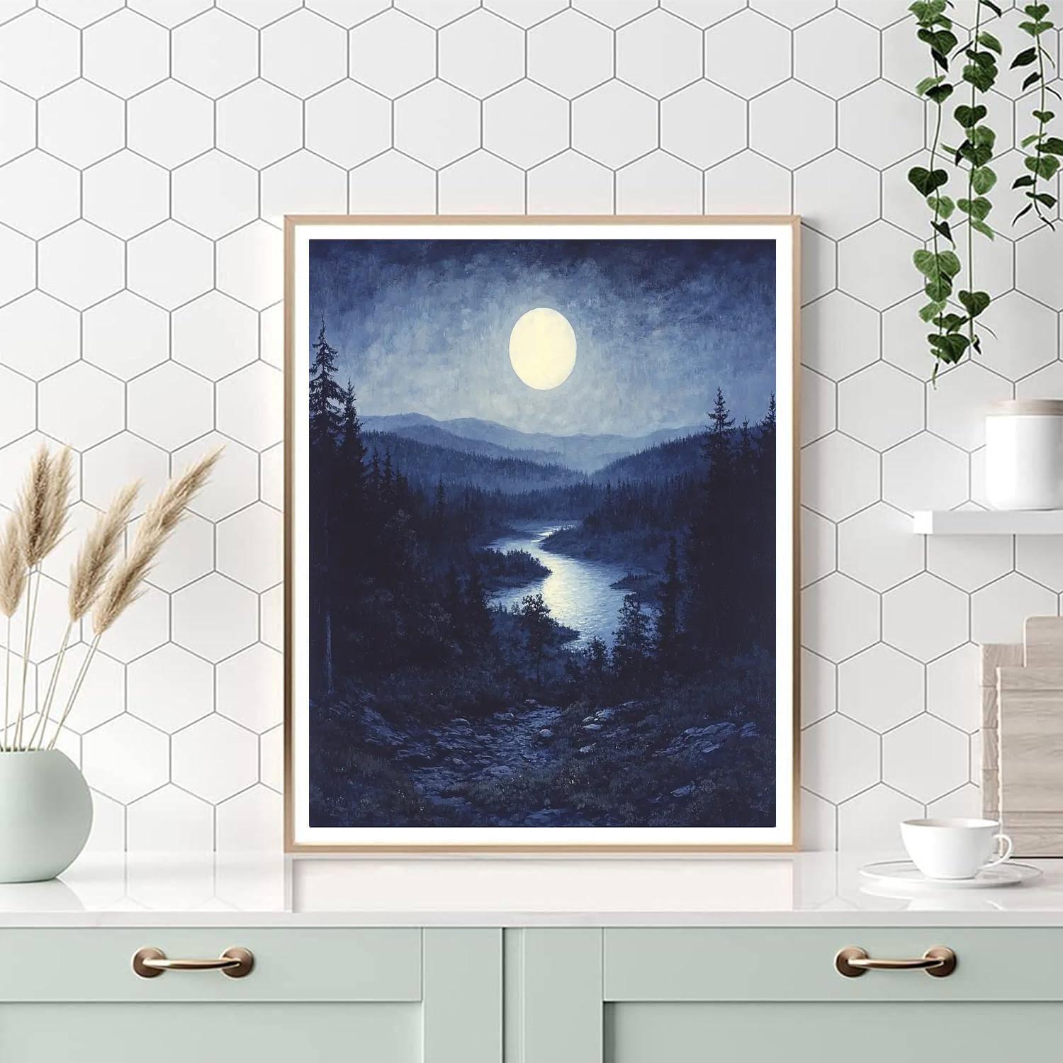 Albert Pinkham Ryder Inspired Mystic Silence  Paint By Color