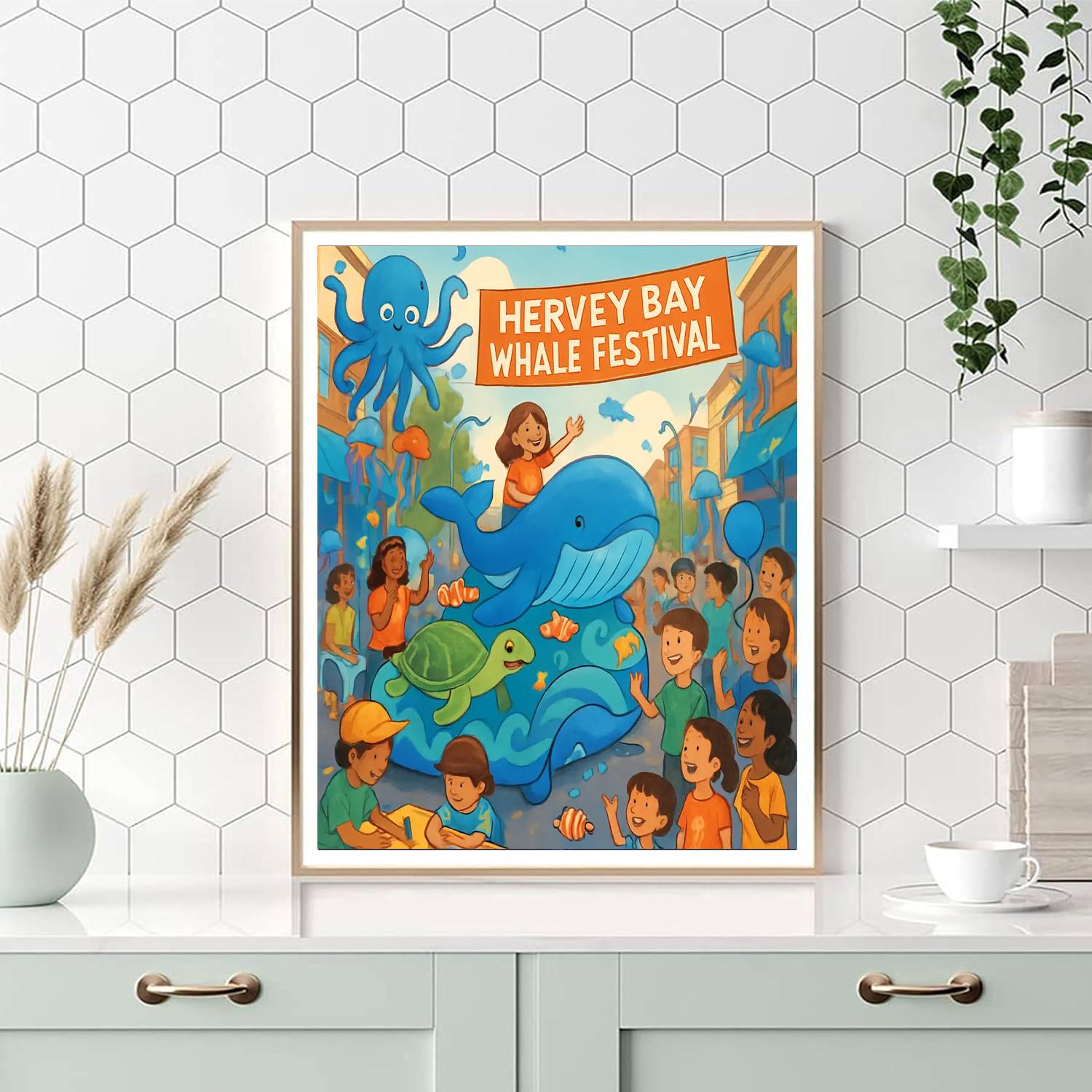 Harvey Bay Whale Festival Painting Number Kit